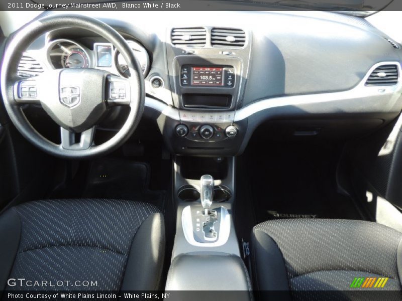 Bianco White / Black 2011 Dodge Journey Mainstreet AWD