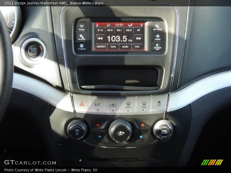 Bianco White / Black 2011 Dodge Journey Mainstreet AWD