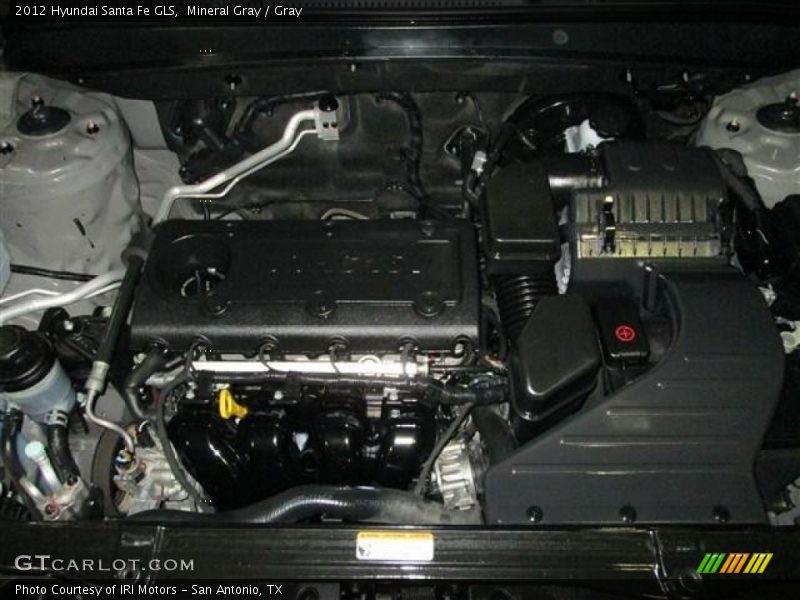 Mineral Gray / Gray 2012 Hyundai Santa Fe GLS