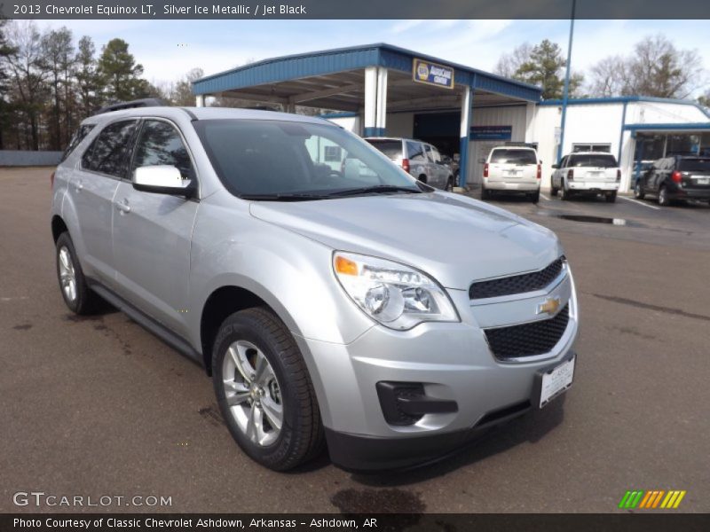 Silver Ice Metallic / Jet Black 2013 Chevrolet Equinox LT