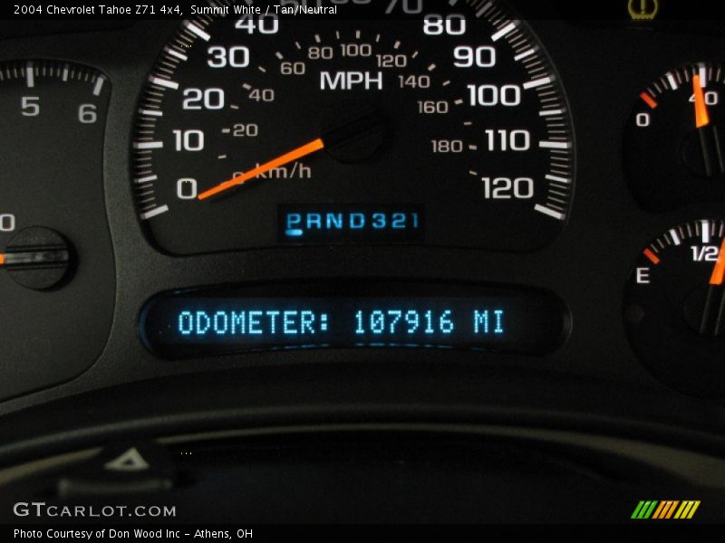 Summit White / Tan/Neutral 2004 Chevrolet Tahoe Z71 4x4