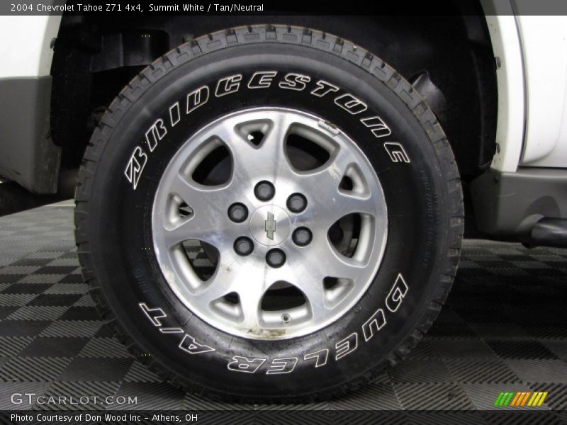 Summit White / Tan/Neutral 2004 Chevrolet Tahoe Z71 4x4
