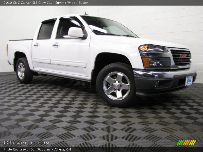 Summit White / Ebony 2010 GMC Canyon SLE Crew Cab
