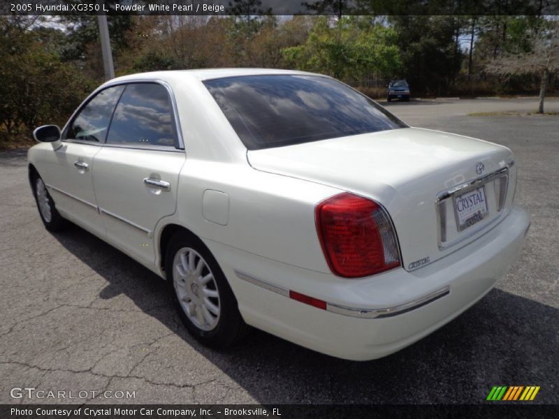 Powder White Pearl / Beige 2005 Hyundai XG350 L