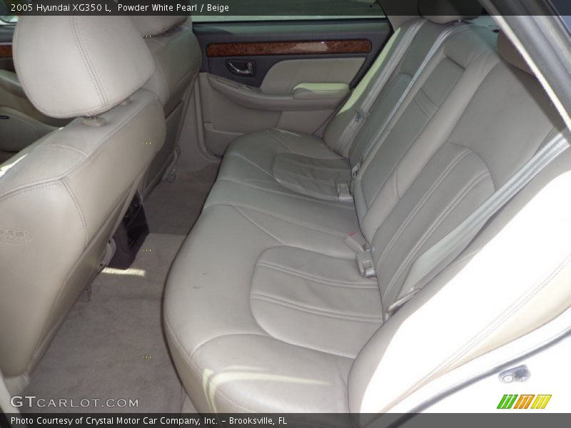 Powder White Pearl / Beige 2005 Hyundai XG350 L