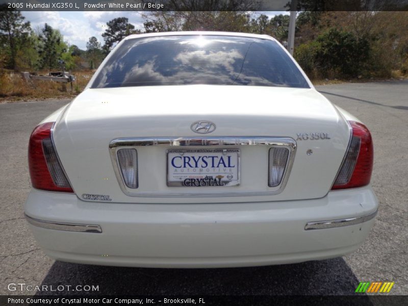 Powder White Pearl / Beige 2005 Hyundai XG350 L