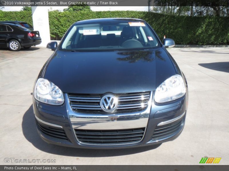 Blue Graphite Metallic / Titan Black 2010 Volkswagen Jetta S Sedan