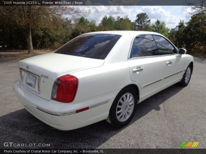 Powder White Pearl / Beige 2005 Hyundai XG350 L