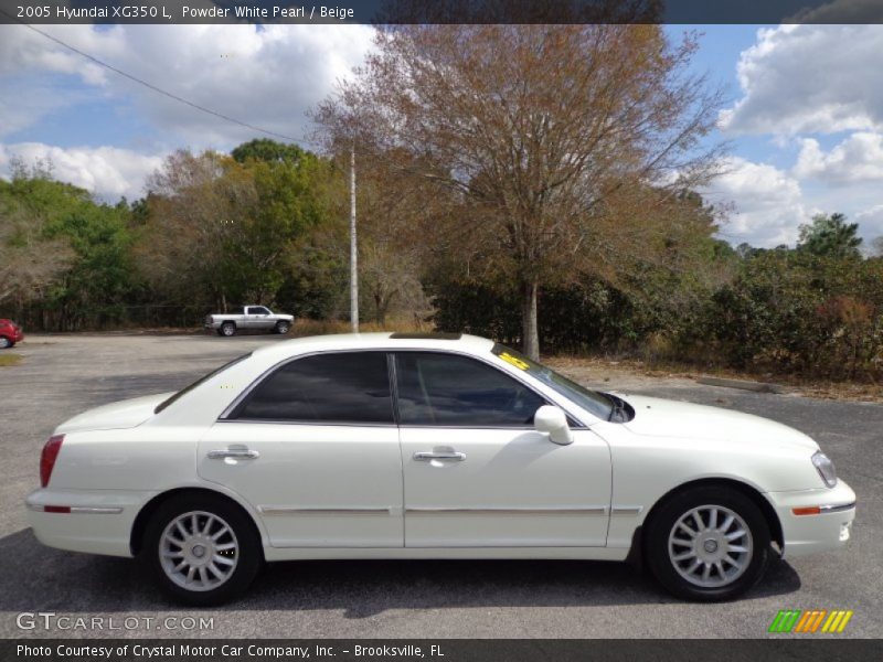 Powder White Pearl / Beige 2005 Hyundai XG350 L