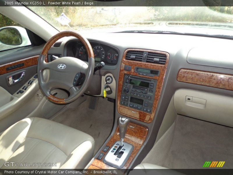 Powder White Pearl / Beige 2005 Hyundai XG350 L