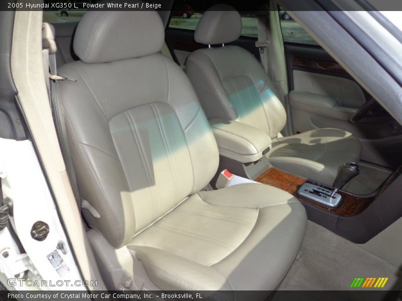 Powder White Pearl / Beige 2005 Hyundai XG350 L