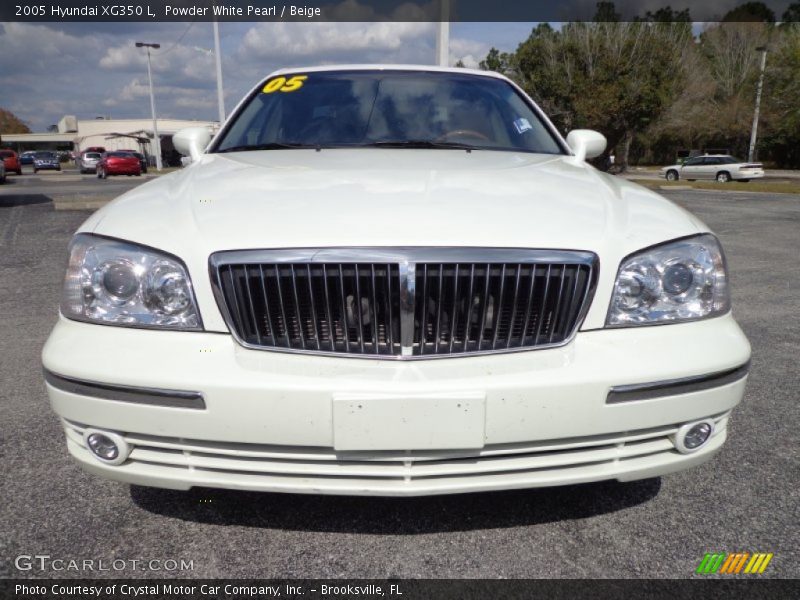Powder White Pearl / Beige 2005 Hyundai XG350 L