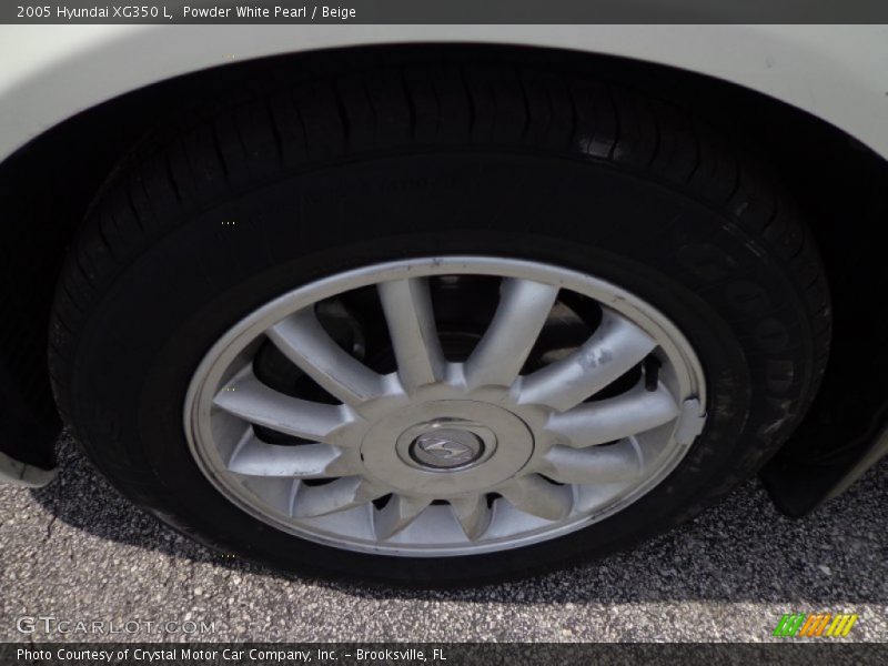 Powder White Pearl / Beige 2005 Hyundai XG350 L
