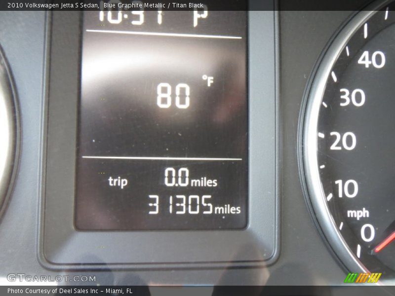 Blue Graphite Metallic / Titan Black 2010 Volkswagen Jetta S Sedan