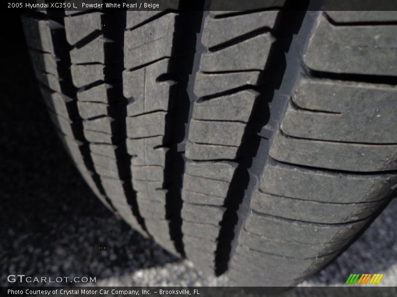 Powder White Pearl / Beige 2005 Hyundai XG350 L
