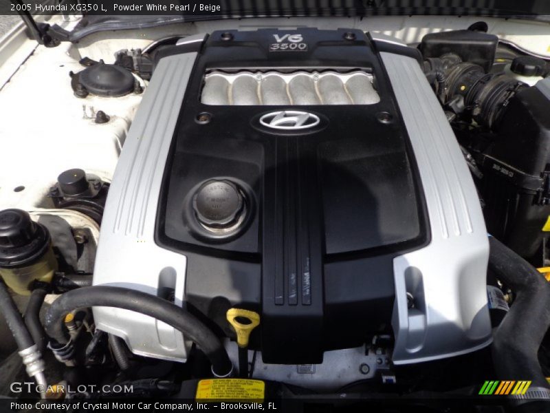 Powder White Pearl / Beige 2005 Hyundai XG350 L