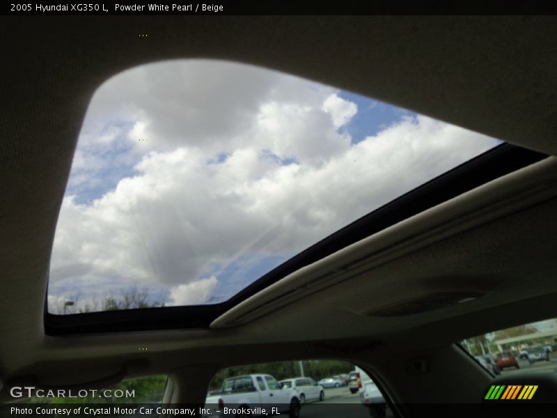 Powder White Pearl / Beige 2005 Hyundai XG350 L