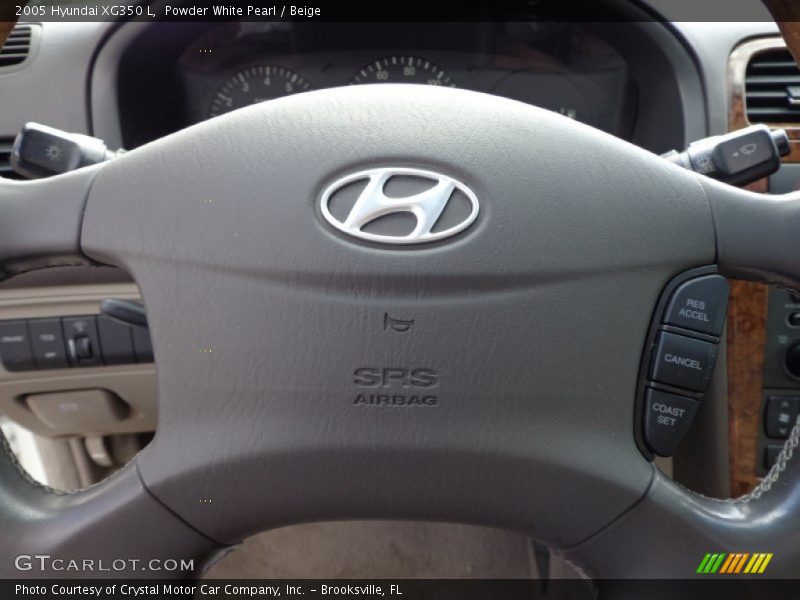 Powder White Pearl / Beige 2005 Hyundai XG350 L