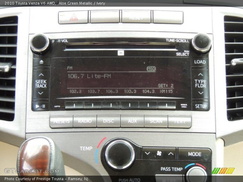 Audio System of 2010 Venza V6 AWD