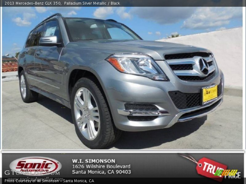 Palladium Silver Metallic / Black 2013 Mercedes-Benz GLK 350