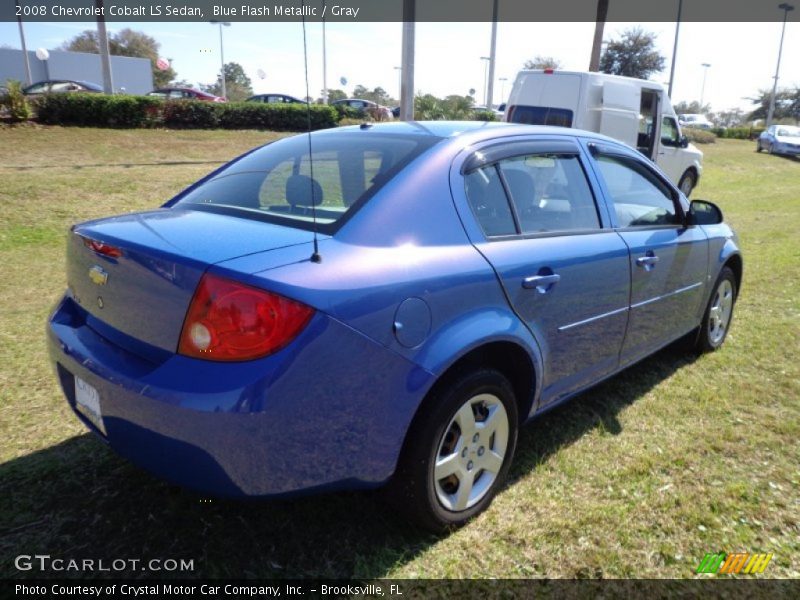 Blue Flash Metallic / Gray 2008 Chevrolet Cobalt LS Sedan