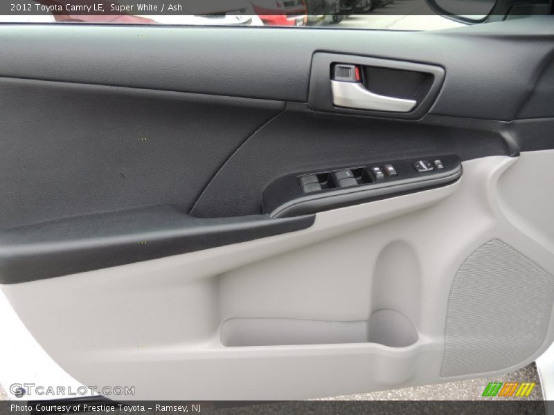 Super White / Ash 2012 Toyota Camry LE