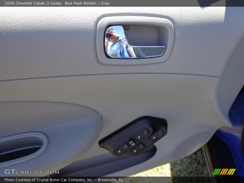 Blue Flash Metallic / Gray 2008 Chevrolet Cobalt LS Sedan