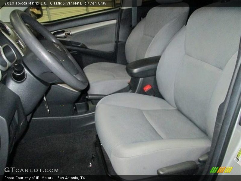 Front Seat of 2010 Matrix 1.8