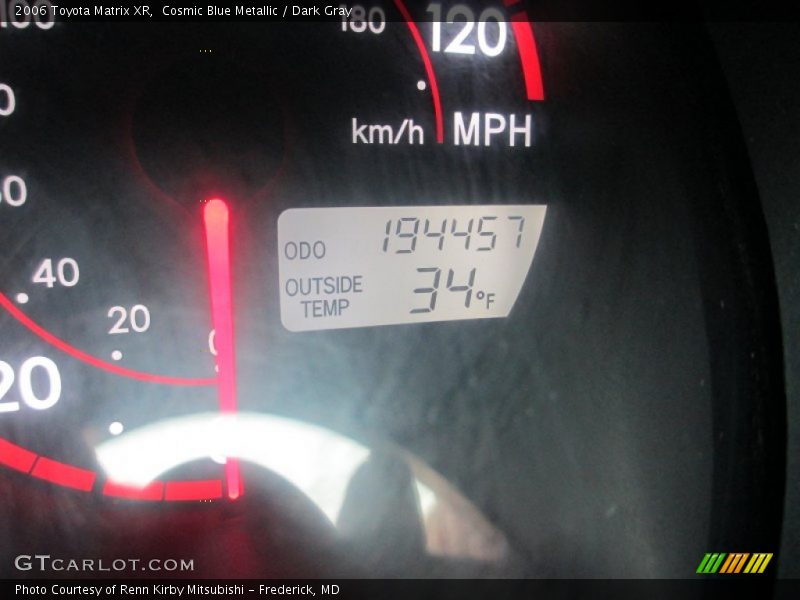Cosmic Blue Metallic / Dark Gray 2006 Toyota Matrix XR