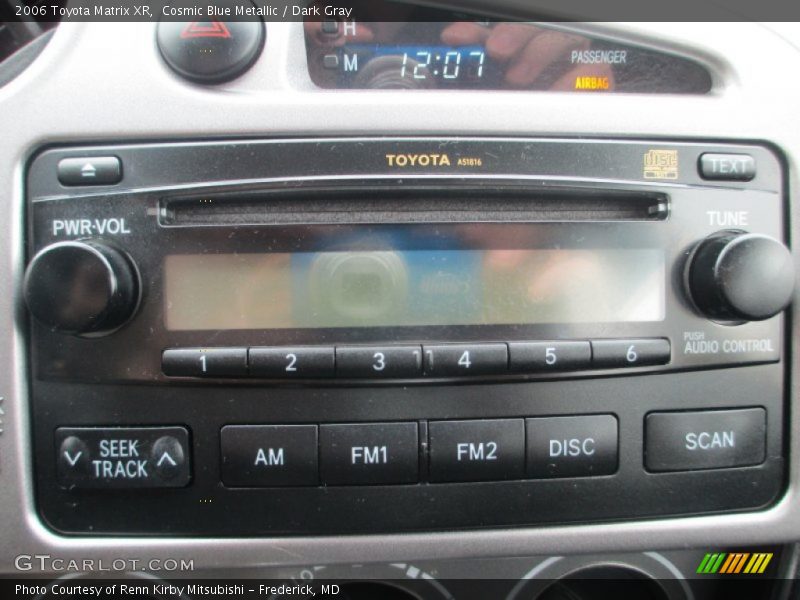 Cosmic Blue Metallic / Dark Gray 2006 Toyota Matrix XR