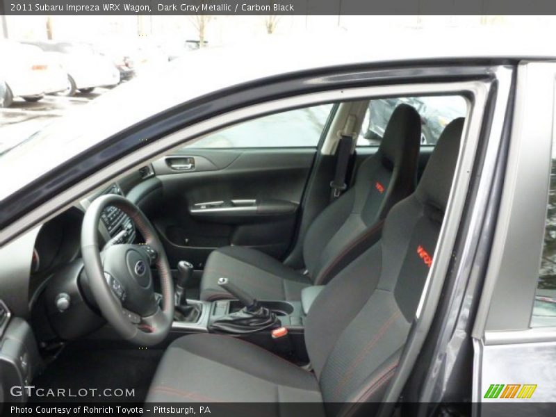  2011 Impreza WRX Wagon Carbon Black Interior