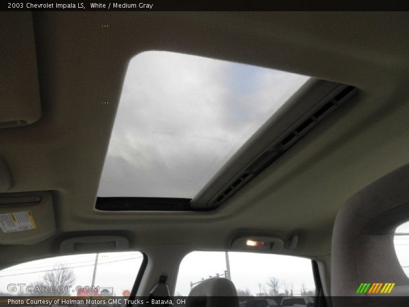 White / Medium Gray 2003 Chevrolet Impala LS