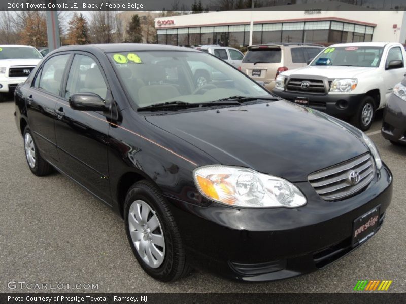 Black / Pebble Beige 2004 Toyota Corolla LE