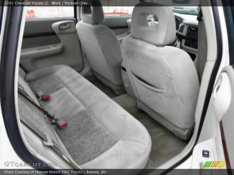 White / Medium Gray 2003 Chevrolet Impala LS