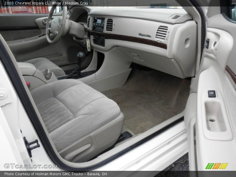 White / Medium Gray 2003 Chevrolet Impala LS