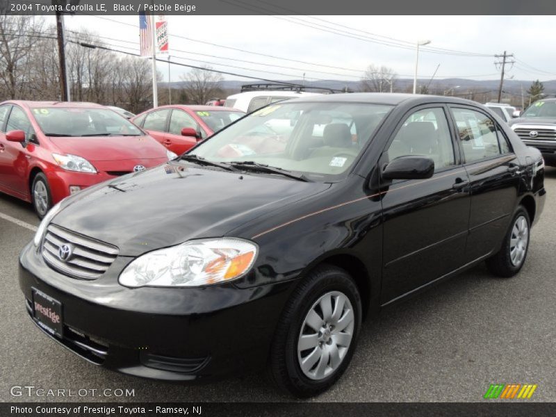 Black / Pebble Beige 2004 Toyota Corolla LE