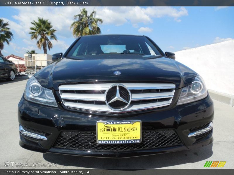 Black / Black 2013 Mercedes-Benz C 250 Sport