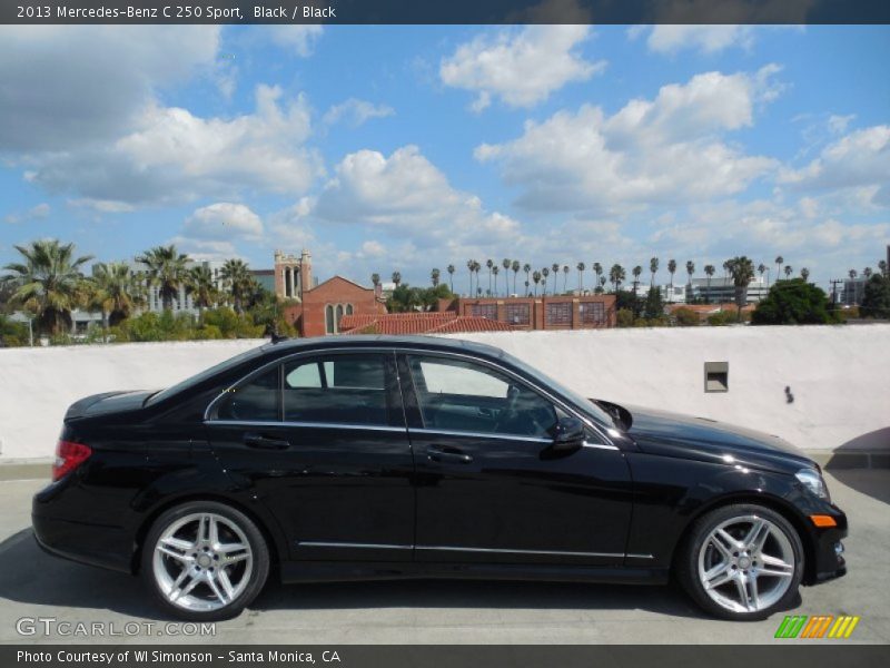 Black / Black 2013 Mercedes-Benz C 250 Sport