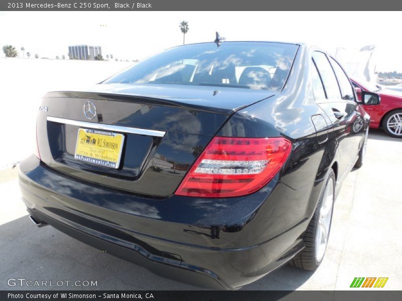 Black / Black 2013 Mercedes-Benz C 250 Sport
