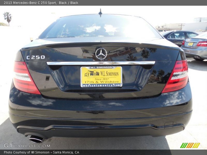 Black / Black 2013 Mercedes-Benz C 250 Sport
