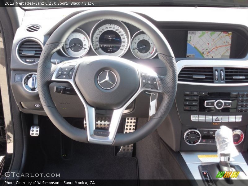 Black / Black 2013 Mercedes-Benz C 250 Sport