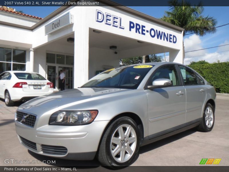 Silver Metallic / Dark Beige/Quartz 2007 Volvo S40 2.4i