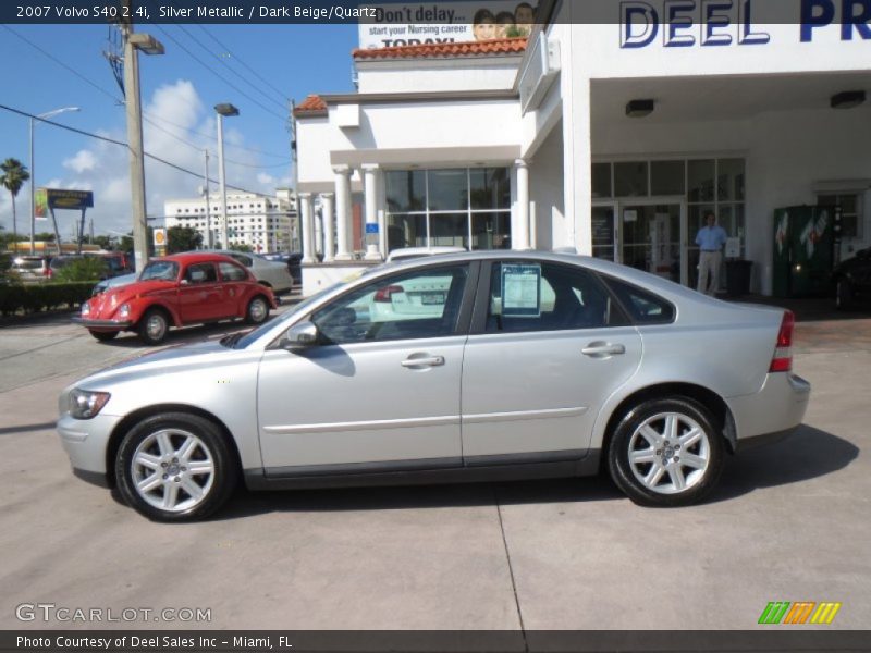Silver Metallic / Dark Beige/Quartz 2007 Volvo S40 2.4i