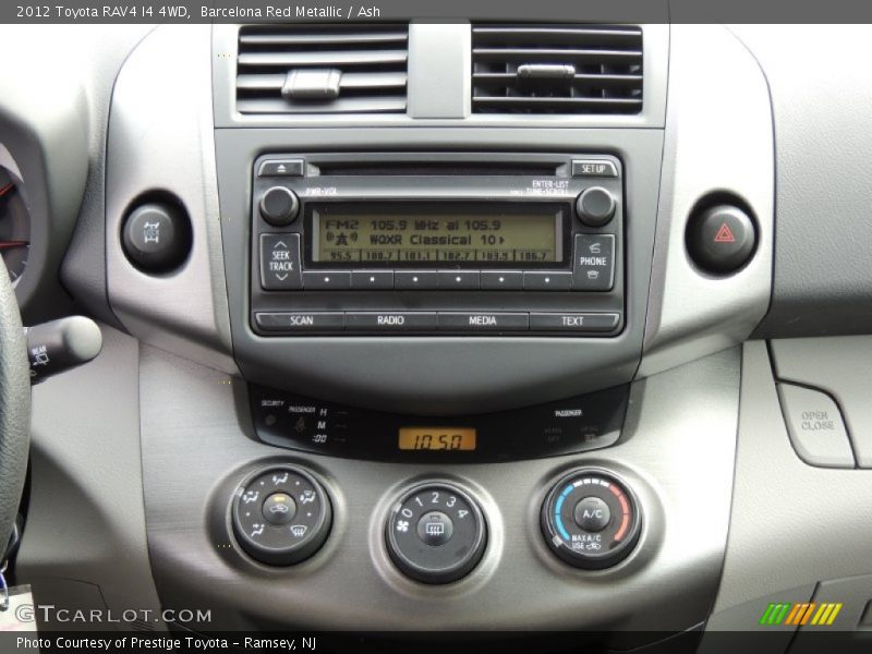 Controls of 2012 RAV4 I4 4WD