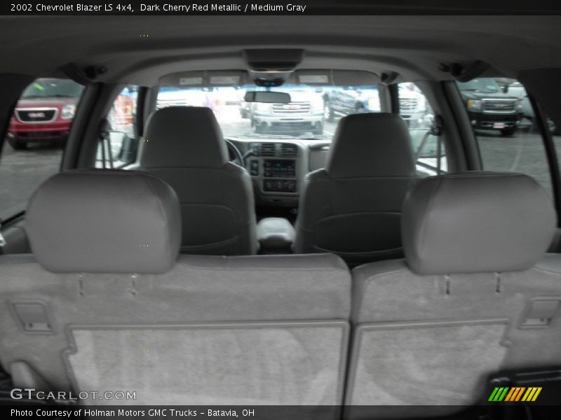 Dark Cherry Red Metallic / Medium Gray 2002 Chevrolet Blazer LS 4x4