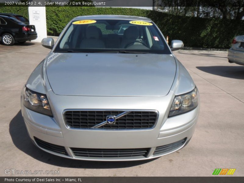 Silver Metallic / Dark Beige/Quartz 2007 Volvo S40 2.4i