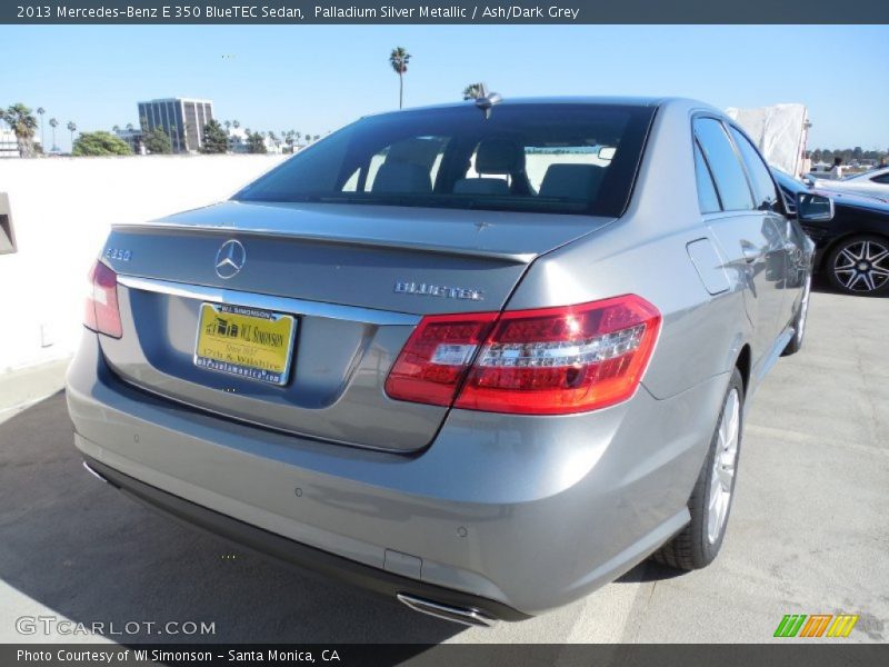 Palladium Silver Metallic / Ash/Dark Grey 2013 Mercedes-Benz E 350 BlueTEC Sedan