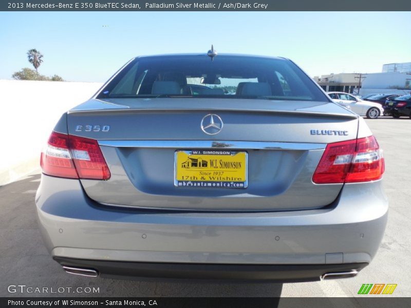 Palladium Silver Metallic / Ash/Dark Grey 2013 Mercedes-Benz E 350 BlueTEC Sedan