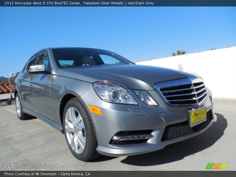 Palladium Silver Metallic / Ash/Dark Grey 2013 Mercedes-Benz E 350 BlueTEC Sedan