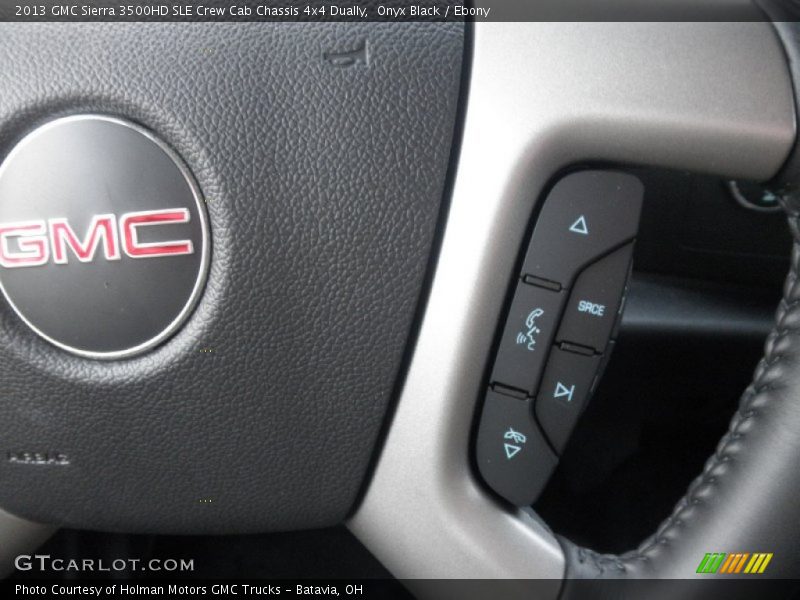 Onyx Black / Ebony 2013 GMC Sierra 3500HD SLE Crew Cab Chassis 4x4 Dually